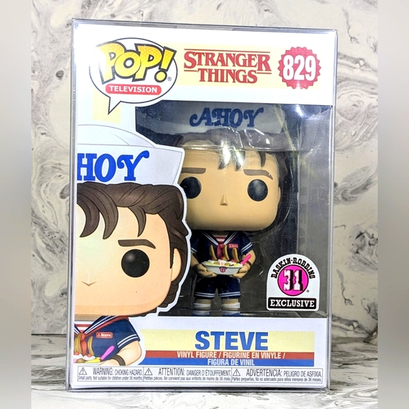 Funko Other - Funko Pop Stranger Things Steve with Sundae Baskin Robbins Exclusive 829, MIB